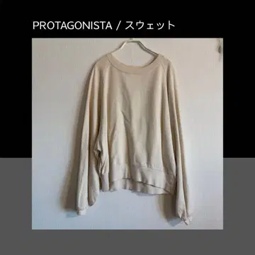 PROTAGONISTA 프로타고니스타 맨투맨 볼륨 슬리브