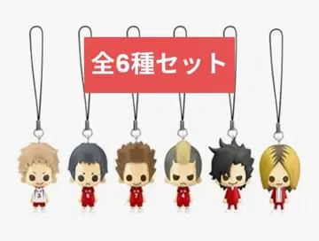 하이큐!! 1포인트 마스코트 네코마 고교 스트랩 전 6종 세트