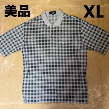 던힐 던힐 피케 셔츠 반팔 체크 무늬 그린 계열 XL 새상품급