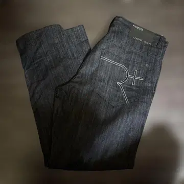 R+ 다크 데님 스트레이트 팬츠 로카웨어 B계