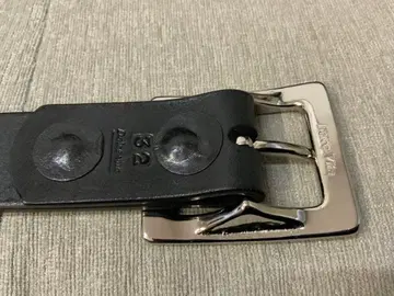 돌체비타 블랙 천연 가죽 개리슨 거의 미사용 벨트 사이즈 32