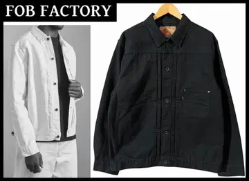 44 XXL 새상품급 FOB팩토리 F2445 고밀도 덕 자켓 블랙