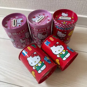 헬로키티 저금통 5개 세트 레트로