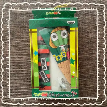 개구리 중사 케로로 케로로 장군 부채 & 케이스 세트