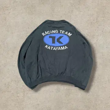 맨투맨 크롭탑 백 프린트 페이드 스트릿 바이커 레이싱