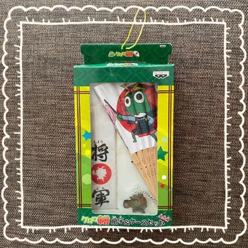 개구리 중사 케로로 케로로 장군 부채 & 케이스 세트