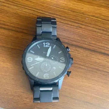 FOSSIL JR401 블랙 크로노그래프 손목시계