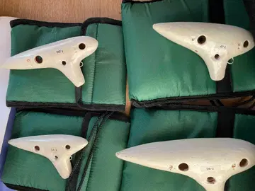 오카리나 4개 세트 화이트