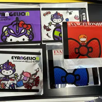에반게리온 산리오 아크릴 카드 컴플리트 헬로키티