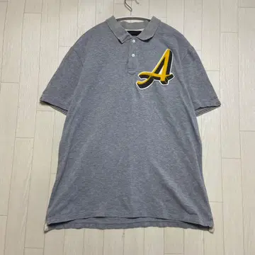 ARTISAN 입체 와펜 피케 셔츠 그레이