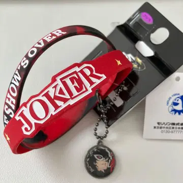 페르소나 5 더 로얄 참 키홀더 러버 팔찌 조커
