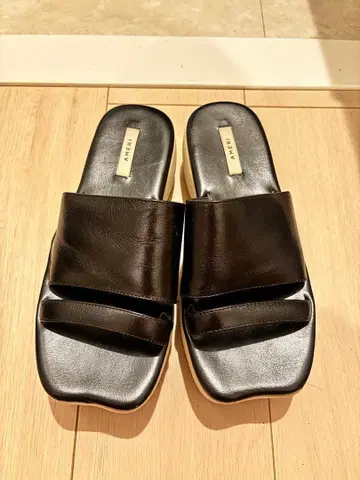 아메리빈티지 통굽 스퀘어토 샌들