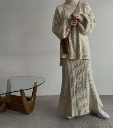 willfully 니트 스웨터 스커트 셋업