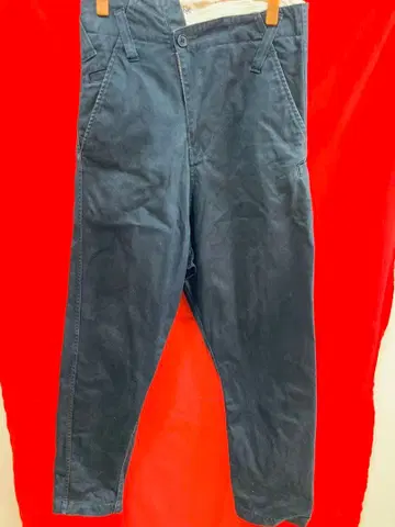 간류 좌우 비대칭 사루엘 치노 네이비 M