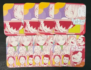 하이큐 아트 코스터 FUN 팬파크 코즈메 켄마 쿠로오 테츠로 네코마