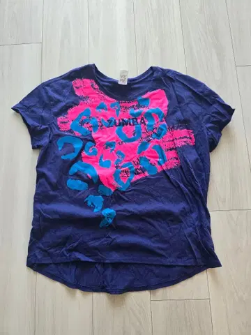 ZUMBA 레오파드 프린트 T셔츠 Spicy