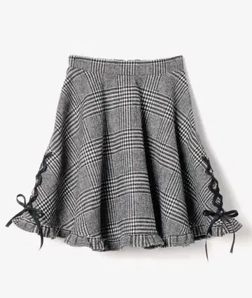 새상품급 Honey Cinnamon 사이드 레이스업 플레어 스커트