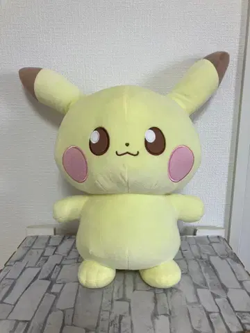 포켓몬스터 피스 엄청 폭신폭신 봉제 인형 피카츄 택 포함
