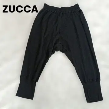 zucca 블랙 사루엘 팬츠 코튼 라이트 스웨트