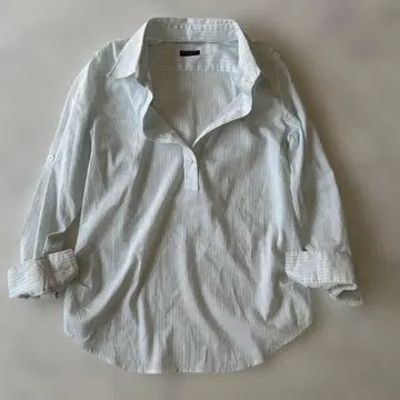 자유구 긴팔 셔츠 스트라이프 민트 그린 32 온워드 카시야마 튜닉