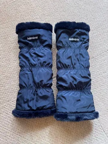 [ 미사용 새상품 ] Admiral 네이비 레그 워머 퍼 포함