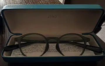 JINS 라운드형 안경 올리브 사우나용
