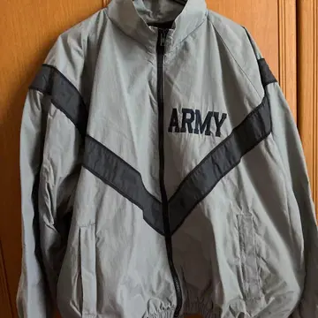 그레이 나일론 자켓 ARMY 로고 사이즈 L