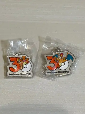 [ 미개봉 ] 포켓몬 30주년 메탈 참 마스코트 파이리 리자몽