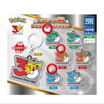 포켓몬 30주년 메탈 마스코트 파이리, 꼬부기, 이상해씨 3개 세트
