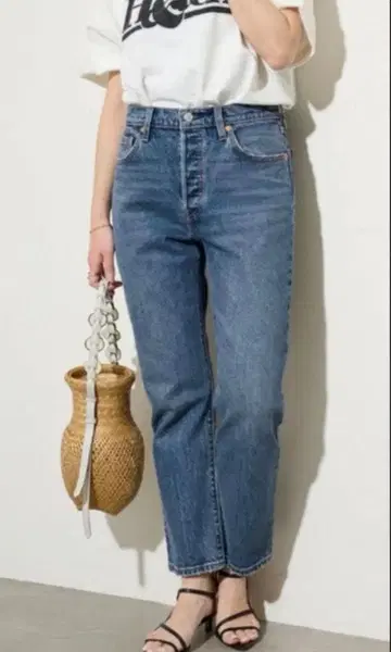 저널 스탠다드 별주 리바이스 501 크롭 W28