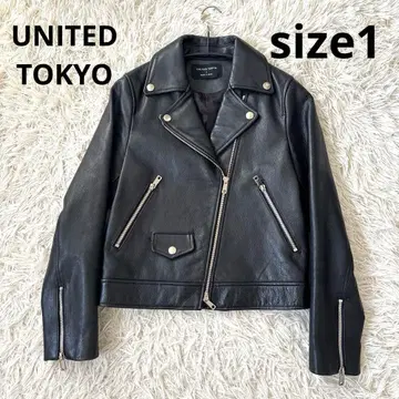 [ 새상품급 ] 유나이티드 도쿄 라이더스 더블 가죽 소가죽 S