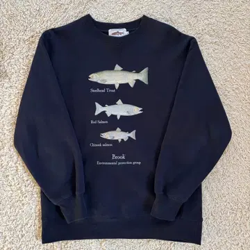 브룩 맨투맨 XL 네이비