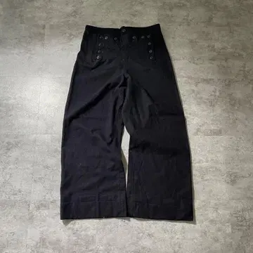 70s 미군 실물 세일러 팬츠 해군 울 네이비