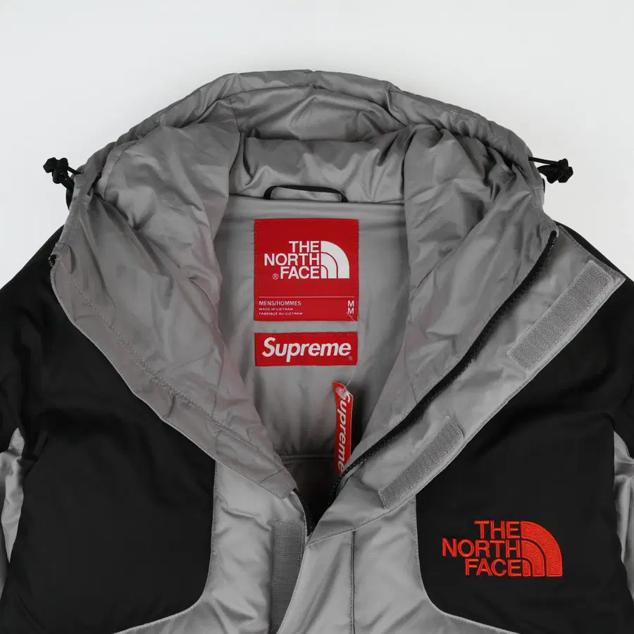 [M] Supreme x The North Face 800蓬半拉链连帽衫 灰色