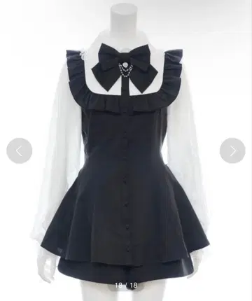 시크릿허니 레이스 요크 셋업 블랙