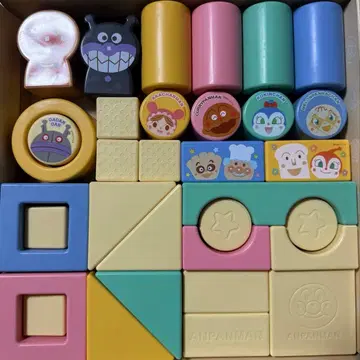 호빵맨 쌀로 만든 쌓기 블록 DX