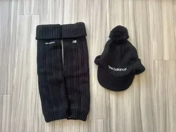 골프 여성 의류 뉴발란스 골프 니트 모자 레그 워머