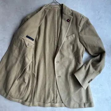 새상품급 라르디니 캐시미어 100% 테일러드 자켓 부토니에르