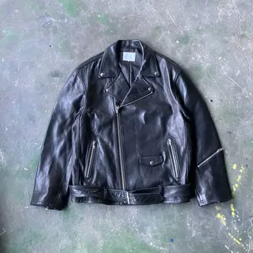 SUB-AGE. 램 가죽 라이더 자켓 XL