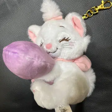 디즈니 스토어 봉제 인형 키체인 마리 니코니코하쵸 하트