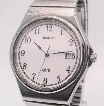 가동품 SEIKO SPIRIT 쿼츠 손목시계 5P32-6B30 S70