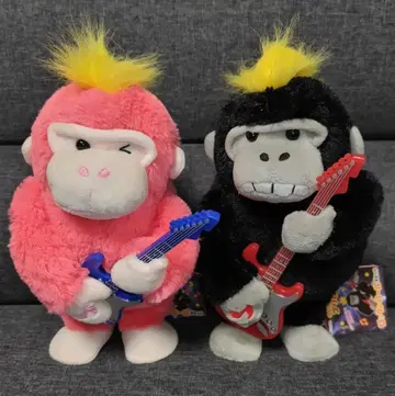 우호우호 고릴라의 고리군 로큰롤 기믹 2종 세트 봉제 인형