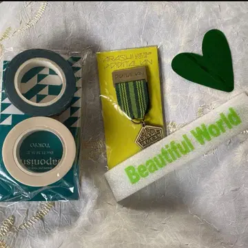 아라시 투어 회장 한정판 굿즈 낙하물 2종 그린