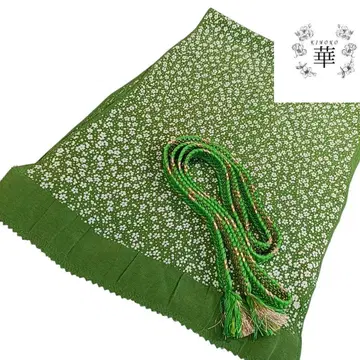 N 허리띠 세트 오비 장식 천 꽃 미니 꽃무늬 평조 그린