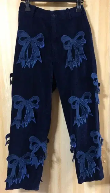 미키오 사카베 리본 코듀로이 팬츠 미사용 새상품