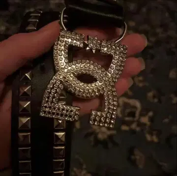 스터드 벨트 swag studed silver buckle belt