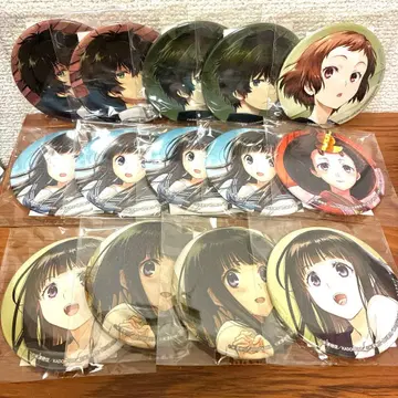 빙과 제비뽑기당 빅 캔뱃지 세트 14개