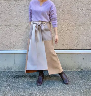 Jena espace merveilleux 하토메 스웨이드 스커트