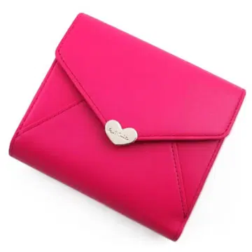 득템 미사용품 박스 포함 폴스미스 인기 러브레터 접이식 지갑 핑크