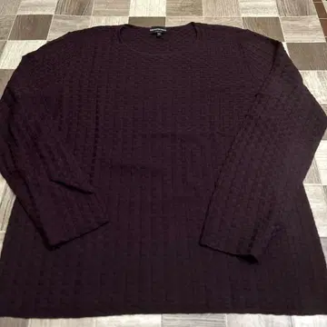 엠포리오 아르마니 이탈리아제 다크 퍼플 니트 스웨터 54 사이즈